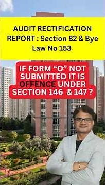 Audit Rectification Report Form "O" | Why Audit Rectification 'O' form Compulsory Section 82