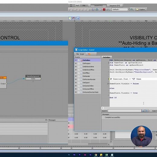 How To-42 Ross XPression controlling object visibility #broadcastgfx #events #coding #howto