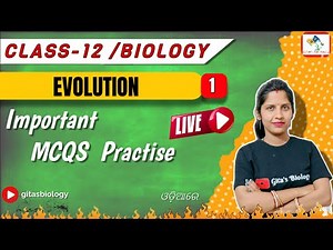 Important MCQs Practice on Evolution (Lect-1) | Class-12 | CHSE Odisha | Gitas Biology