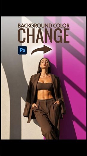 Change Background Color in Photoshop in Seconds! #shorts #photoshoptips #backgroundchange