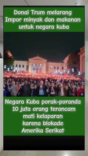 Warga Kuba Demo sebab negara mereka dibokade oleh AS #fyp #trending #viral #subscribe #shorts