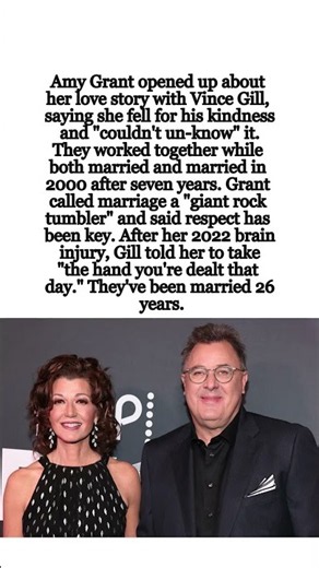 Amy Grant on Vince Gill: "I Couldn't Un-Know His Kindness" #shorts #AmyGrant #VinceGill