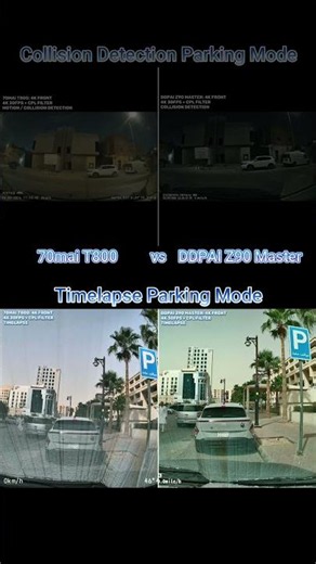 70mai T800 vs DDPAI Z90 Master Parking Mode Comparison