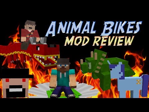 Minecraft Mod: RIDE DRAGONS, PONIES, NOTCH (Animal Bikes Mod)