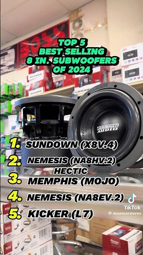 Top 5 Best Selling 8 Inch Subwoofers