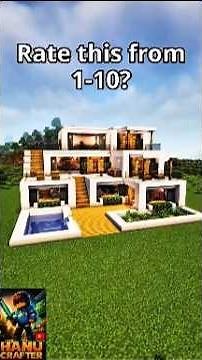 🏡Fast modern house build in minecraft | Easy modern house tutorial |#minecraft #craft