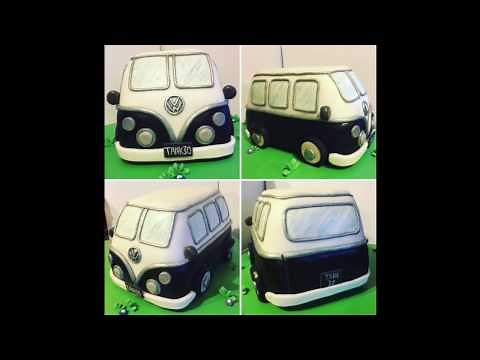 How to: VW CAMPER VAN birthday celebration CAKE tutorial.