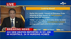 Coronavirus News: New Yorkers will get application for absentee ballot for primaries
