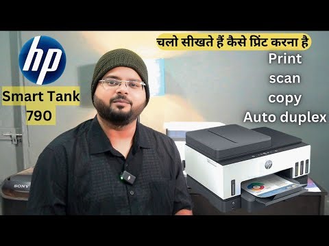 How to print scan and copy HP Smart Tank 790 printer full tutorial 🔥