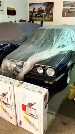 MASAKRA! Golf Mk2 GTI G60 na zawieszeniu KW — W KOŃCU! 😱🔥 #vw #golfmk2 #shorts