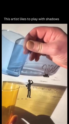 Visual Spirits on Instagram: "A shadow, a pen, and suddenly the ordinary turns magical. Belgian artist Vincent Bal is the mind behind “Shadowology,” an art practice where everyday objects cast shadows that become playful characters and scenes with just a few simple pen strokes. It all began in 2016 when the shadow of a teacup looked like an elephant, and Bal decided to draw it in. Since then, he has used glasses, flowers, tools, and leaves as starting points, letting light do half the work befor
