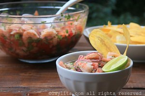 Ceviche de camarón ecuatoriano – Recetas de Laylita