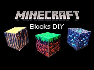 ORIGAMI MINECRAFT BLOCKS!!! *COOL*