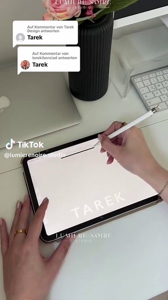 Designing a Unique Name Logo with Procreate