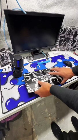 Kraken Pro 60 Cotton Candy Edition 60% Blue and Pink Mechanical Keyboard + Kraken Pink Coiled Cable (Blue and Pink Gaming Keyboard)