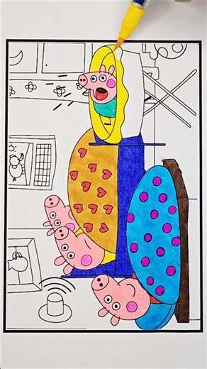 Peppa Pig Coloring Pages for Kids, 886 #peppapigcoloring #peppapigdrawing #drawing #peppapig