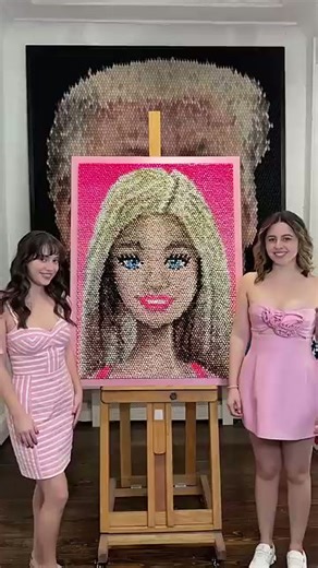 Watch Barbie come to life in thousands of colored pencils