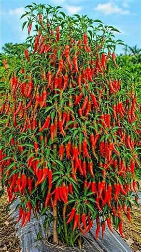 Boost Chili Pepper Yield 2X with This Simple Growing Method | More Peppers Fast! #agriculture