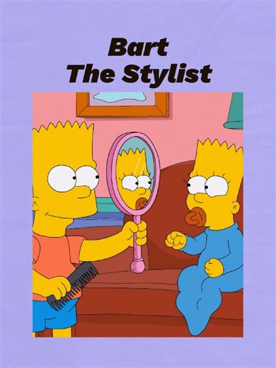 Bart's Effortless Stylish Haircut in The Simpsons