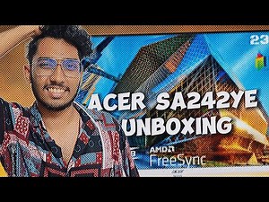 Unboxing & Setup of Acer SA242YE 24" Monitor | 100Hz Refresh Rate! First Look & Review in Malayalam!