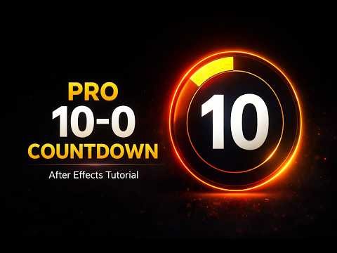10 to 0 Countdown Animation in After Effects 🔥 Easy Green Screen Tutorial (2026)