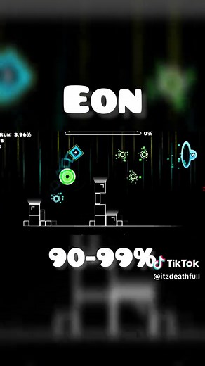 Eon 90-100% in Geometry Dash: Full Gameplay and Ending