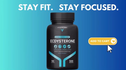 Fit & Focused 500mg Ecdysterone Supplement, 90 Capsules, Natural Anabolic Agent for Lean Muscle Growth & Strength Enhancement, complexed with Hydroxypropyl βeta Cyclodextrin, 3rd Party Tested 95% Pure