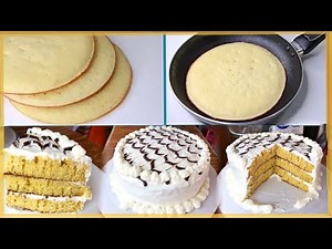 Very easy vanilla cake in a pan (NO OVEN) delicious