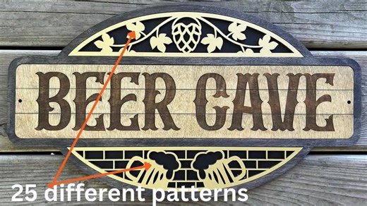 Custom Engraved Wooden Sign: Rustic Personalized Wall Decor (18x12), Man Cave & More - Etsy