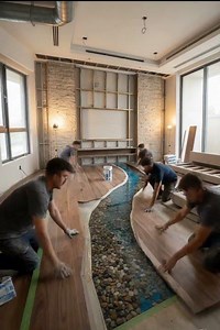 Luxury Epoxy River Lounge Makeover | Crystal Blue Floor Renovation Before & After