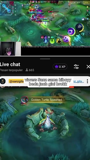 perbedaan viwers kiboy dan Sanz #MLBBGoldenMonth #MLBBGoldenTurtle #kiboy #sanz