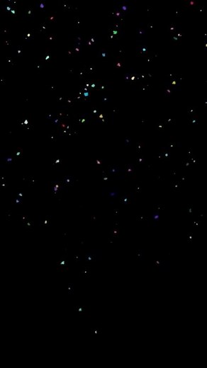 Confetti Shower Effect Overlay Black Screen #confetti #overlay #effects
