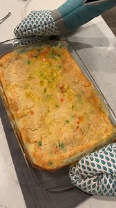 How did I not know about this easy one-pan dinner Charles and Sarah make a yummy chicken pot pie using red lobster biscuit mix. Who knew cooking could be this easy. #easydinner #easycooking #yum This original video was produced by Network Media, LLC, and Charles Parks. | Life According to Us