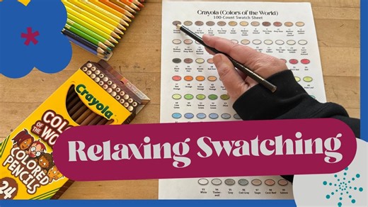 Swatching ALL 100 Crayola Colors of the World Colored Pencils | Real-Time Relaxing Coloring