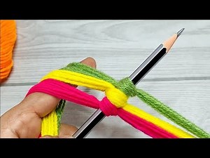 Super easy 4 Beautiful Woolen Yarn Flower making ideas with Pencil | Easy Sewing Hack