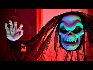 Gemmy Halloween Floating Grim Reaper (Green Eyes)