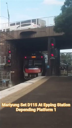 Sydney Trains Blogs Mariyung Set D115 Departing Platform 1 at Epping Station