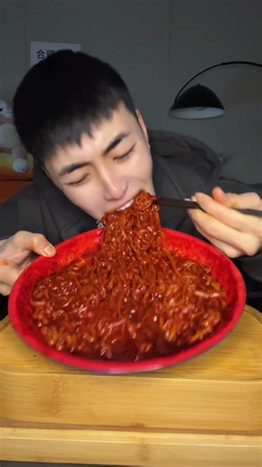 Spicy Red-Hot noodles finished in a go | mukbang | asmr eating #mukbang #shorts #food #asmreating