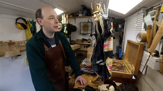 One of UK's last marionette puppet makers