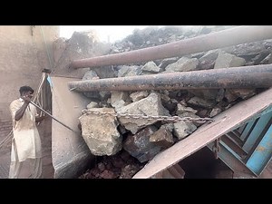 Hopper Completely Jammed! Massive Rocks vs Stone Crusher | Extreme Rock Crushing Action