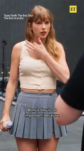 Taylor Swift shares an emotional behind-the-scenes look at "Bonus Day" in her new 'The End of An Era' docuseries. While the exact amounts are edited out, ET confirmed at the time that Taylor gave out a total of $197 million to those working with her over the course of the tour. | Entertainment Tonight