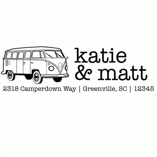 Personalized Return Address Stamp: Wood Handle or Self-inking Stamp, Custom Design, 27 Designs to Choose From - Etsy