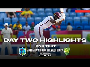 Day 2 Highlights 2nd Test Australia vs. West Indies | #Cricket