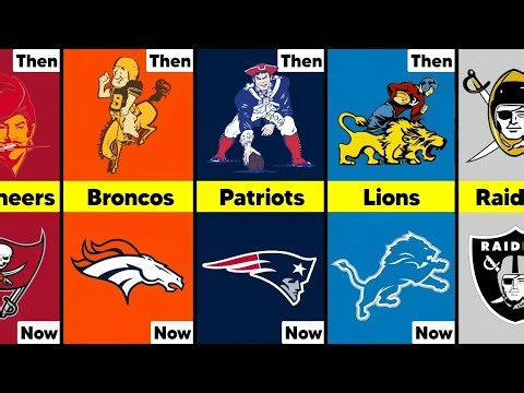 NFL Team Logos Then vs Now… Which Is Better?