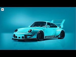 Car Illustration | Gradient Mesh Tool