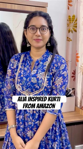 Alia inspired Kurti styling| Amazon fashion| Under ₹1000| Comment for link