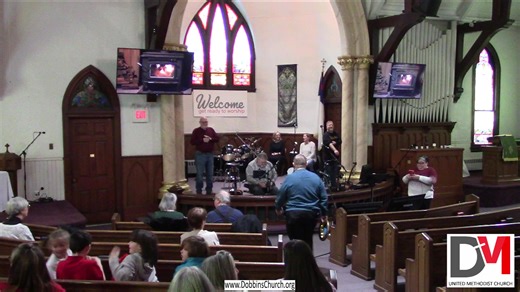 Order of Worship Welcome and Call to Worship Scripture - Psalm 7:17 Song - Because Prayer Time Song - Do It Again Song - Worn Song - All Things New Offering Scripture - Message Song - I Surrender All Benediction Song - Amazing Grace (My Chains Are Gone) We would like you to be aware that we now have the ability to accept your offerings electronically: https://dmumc.breezechms.com/give/online | Dobbins United Methodist Church