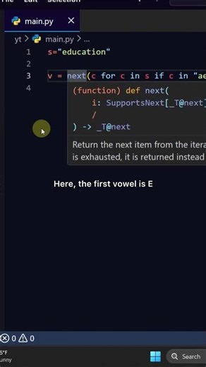 Remove first vowel only #coding #python #programming