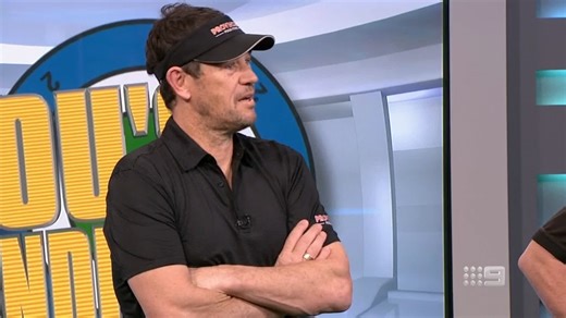 "Hang on, is there tension here?" 😅 Things got tense on a very loose Lou's Handball, when Mark Harvey brought up his first and only previous convo with Damo 🥶 Sunday Footy Show | 9Now | Footy on Nine