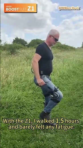 No Knee Pain After a 1.5-Hour Walk!⚡#DNSYSZ1 #KneeSupport #Exoskeleton #AIexoskeleton #DNSYS